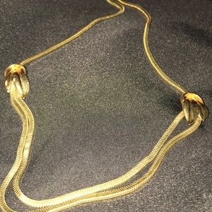Vintage, heavy 12K gold filled necklace, 16.5”